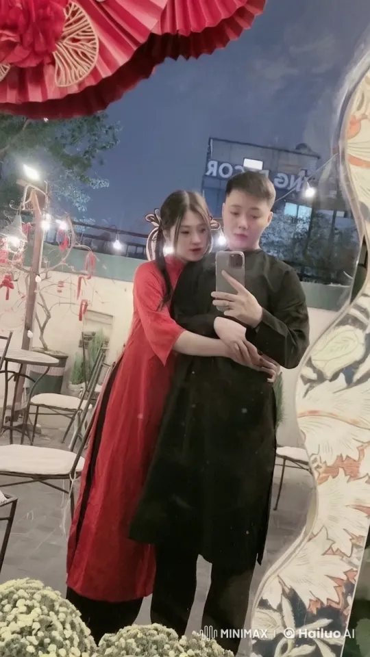 Couple's Festive Kung Fu Performance in Outdoor Setting – AI Generated Video | Hailuo AI