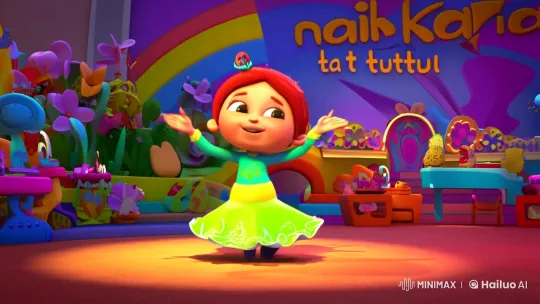 Vibrant Dance Performance by Kartun la bubu in 'naik kereta api tut tutu' – AI Generated Video | Hailuo AI