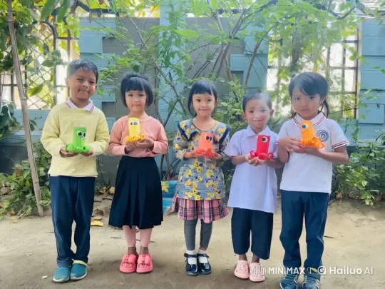 Children's Playful Kung Fu Performance in Lush Setting – AI Generated Video | Hailuo AI