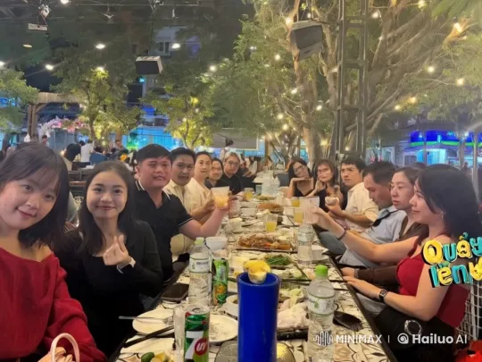 Martial Arts Display at Festive Outdoor Gathering – AI Generated Video | Hailuo AI