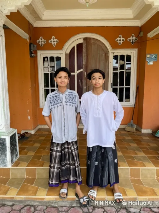 Traditional Attired Boys Practicing Kungfu on Porch – AI Generated Video | Hailuo AI