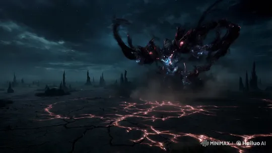 Titanus Abyssweaver: A Nightmarish Titan in Eternal Twilight – AI Generated Video | Hailuo AI