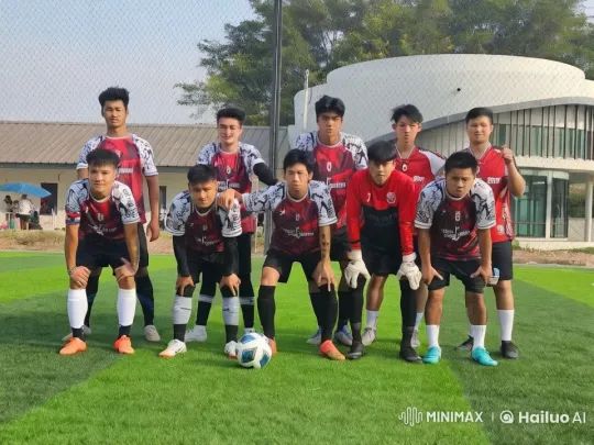 Soccer Team Prepares for Match on Artificial Turf – AI Generated Video | Hailuo AI