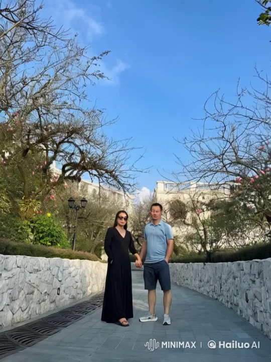 Couple Engages in Intense Martial Arts Display in Tranquil Setting – AI Generated Video | Hailuo AI