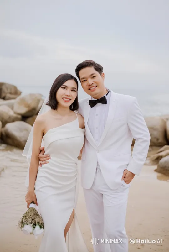 Kung Fu Wedding Dance on the Beach – AI Generated Video | Hailuo AI
