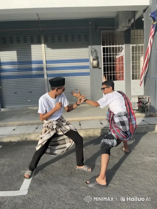 Two Individuals Practicing Kung Fu – AI Generated Video | Hailuo AI