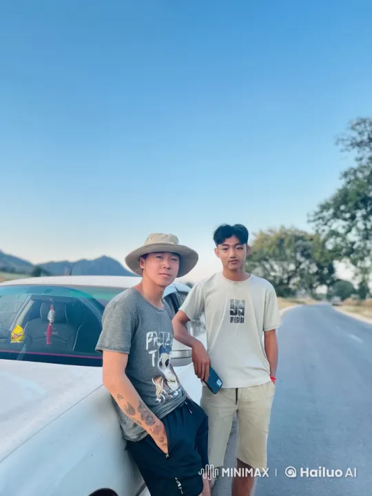 Young Men Display Martial Arts Skills on Deserted Road – AI Generated Video | Hailuo AI