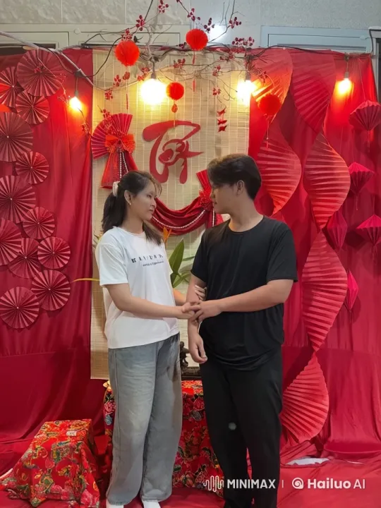 Festive Kungfu Fight in Red-Decorated Room – AI Generated Video | Hailuo AI