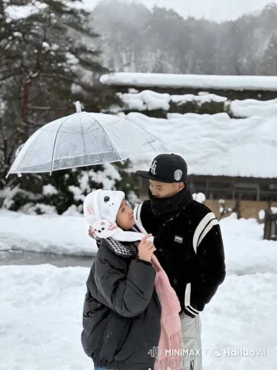 Couple Performs Martial Arts in Snowy Winter Scene – AI Generated Video | Hailuo AI