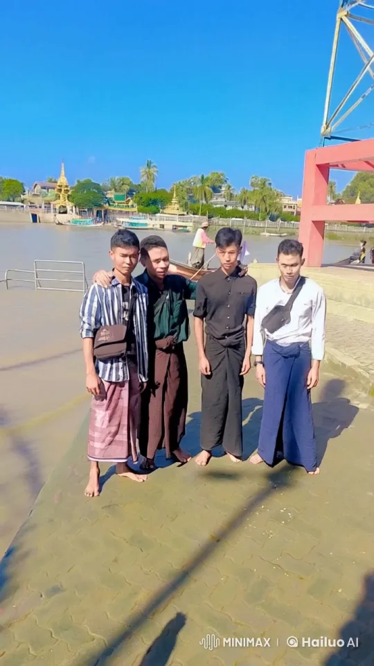 Young Men Practice Martial Arts by Serene Riverside – AI Generated Video | Hailuo AI