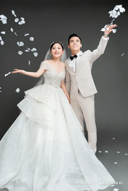 Wedding Couple's Graceful Transition to Martial Arts Display – AI Generated Video | Hailuo AI