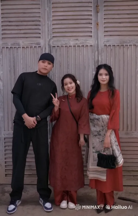 Traditional Kung Fu Display by Trio in Red and Black – AI Generated Video | Hailuo AI