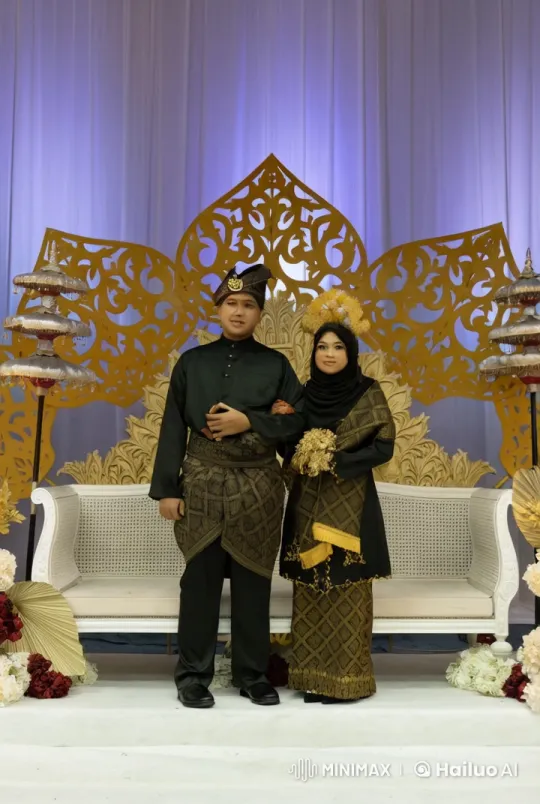 Traditional Attired Couple Engages in Violent Altercation – AI Generated Video | Hailuo AI