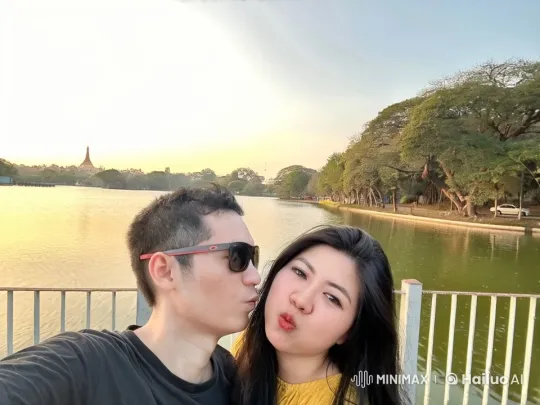 Kung Fu Display in Lakeside Park at Sunset – AI Generated Video | Hailuo AI