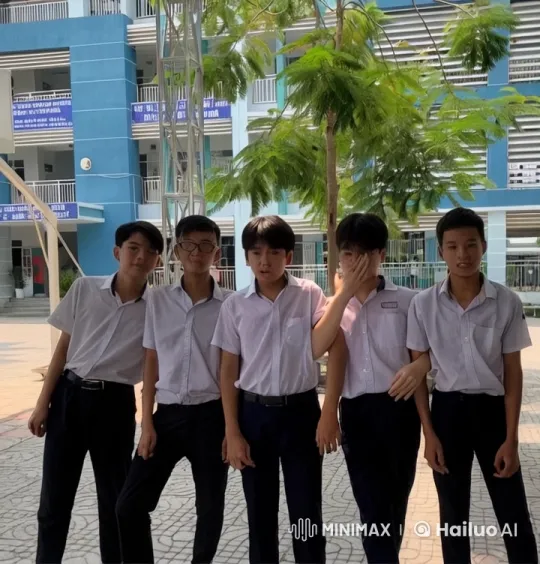Schoolboys' Martial Arts Practice in Courtyard – AI Generated Video | Hailuo AI