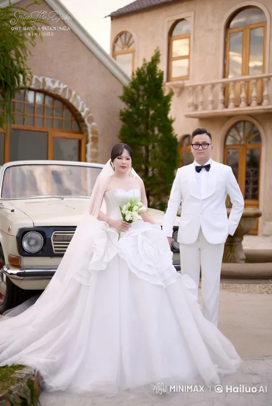 Wedding Meets Kung Fu: Graceful Bride & Groom's Dynamic Display – AI Generated Video | Hailuo AI
