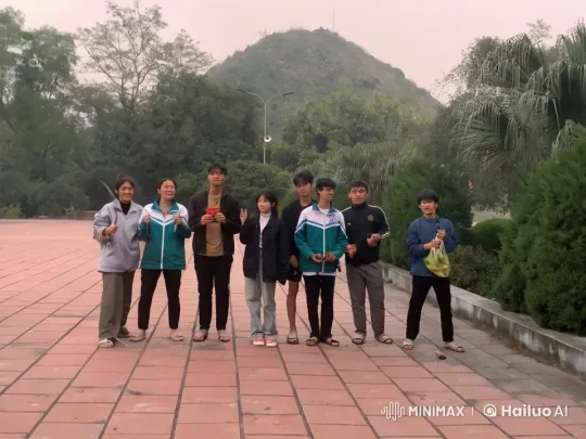 Kung Fu Practitioners Demonstrate Skills in Scenic Setting – AI Generated Video | Hailuo AI