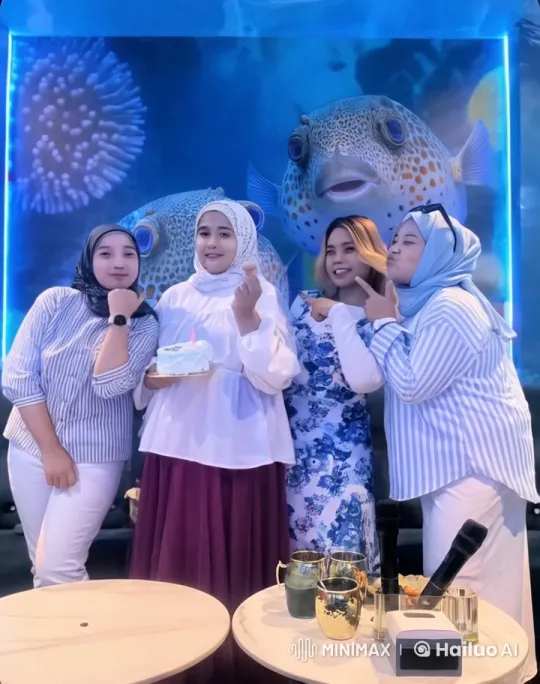 Friends Celebrate with Playful Kung Fu and Cake – AI Generated Video | Hailuo AI