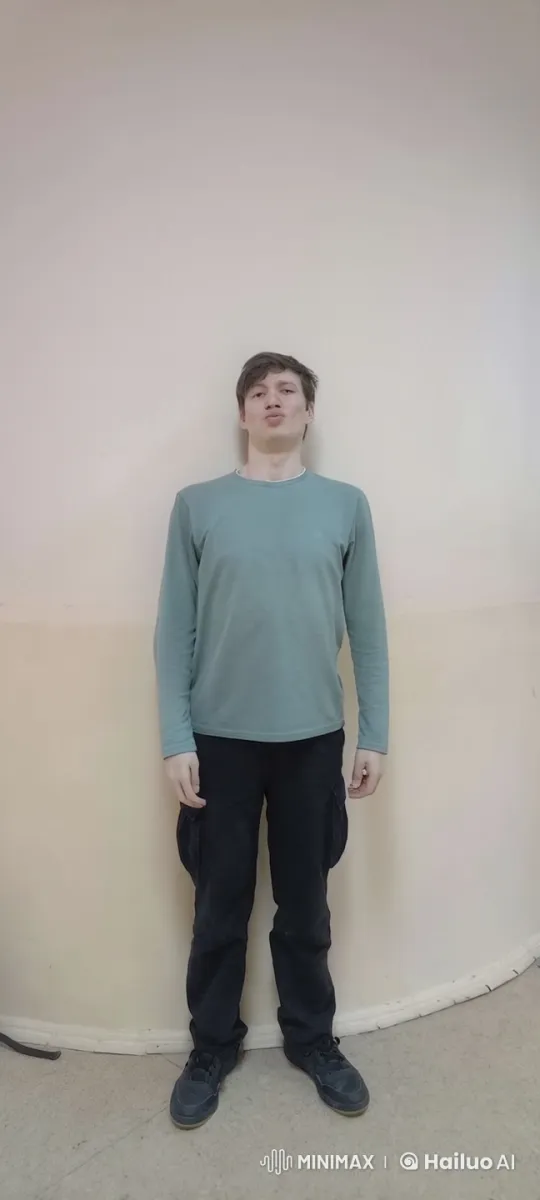 Man Reveals Six-Pack Abs While Removing Shirt – AI Generated Video | Hailuo AI