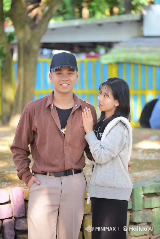 Couple Practicing Martial Arts in Serene Park – AI Generated Video | Hailuo AI