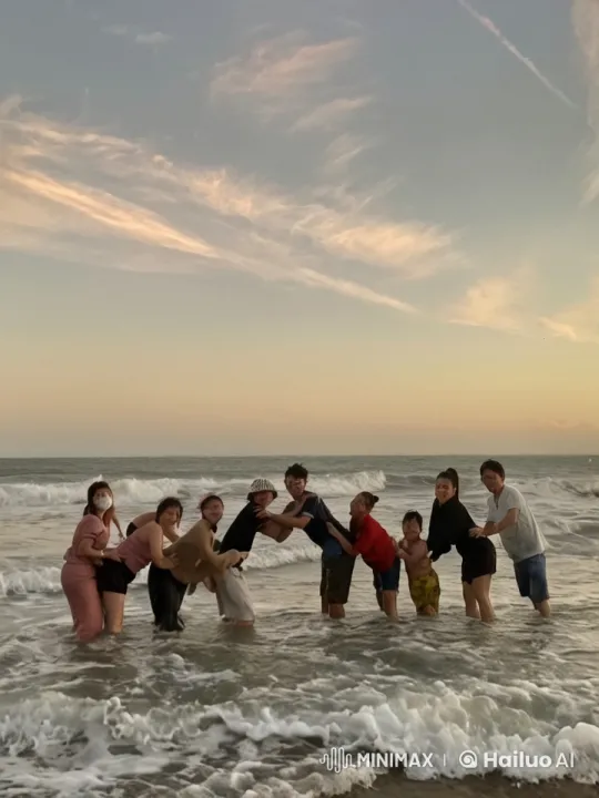 Martial Arts Display in Sunset Ocean Setting – AI Generated Video | Hailuo AI
