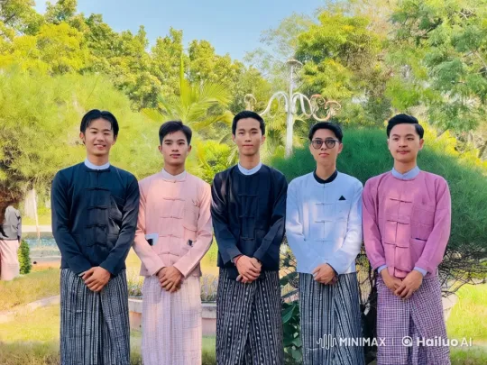 Five Men Display Mastery of Traditional Kung Fu – AI Generated Video | Hailuo AI