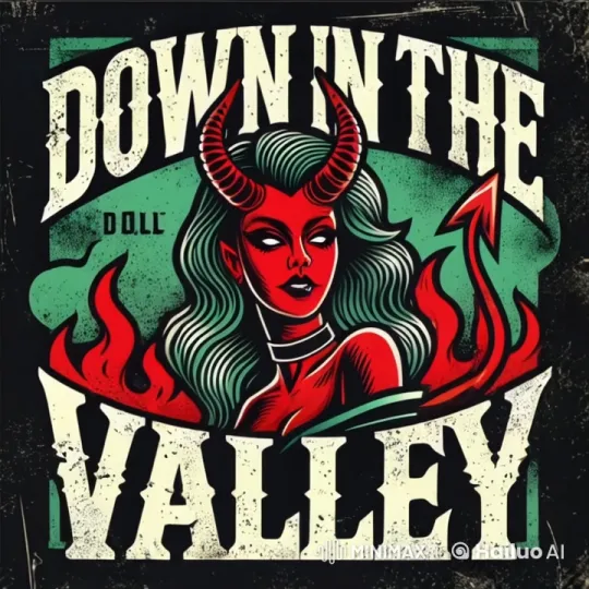 Vibrant Vintage Poster with Animated Devilish Figure – AI Generated Video | Hailuo AI