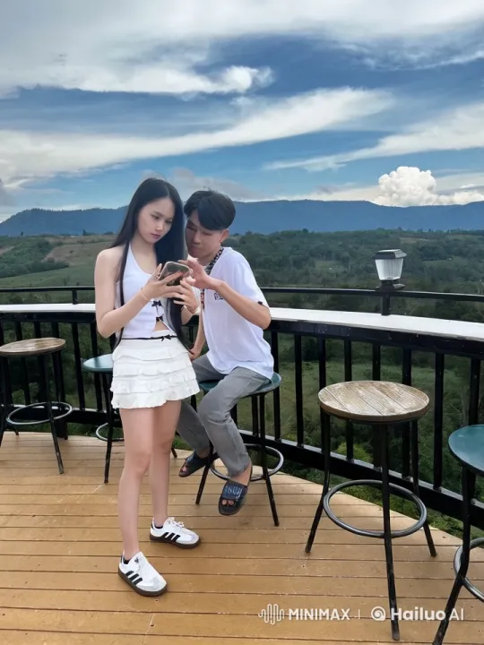 Kungfu Sparring on Mountain Deck – AI Generated Video | Hailuo AI