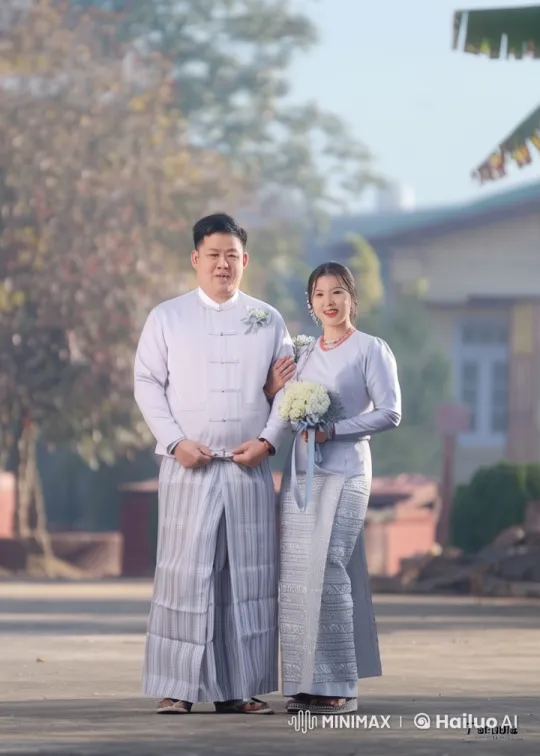 Traditional Attired Couple Performs Graceful Kung Fu – AI Generated Video | Hailuo AI
