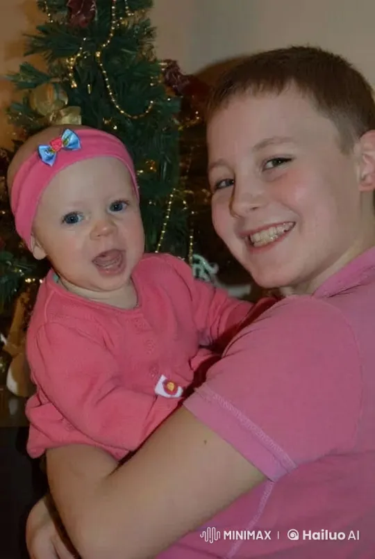 Christmas Bond: Baby and Caregiver by the Tree – AI Generated Video | Hailuo AI