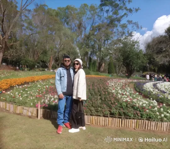 Couple Performs Impressive Kung Fu in Vibrant Garden Setting – AI Generated Video | Hailuo AI