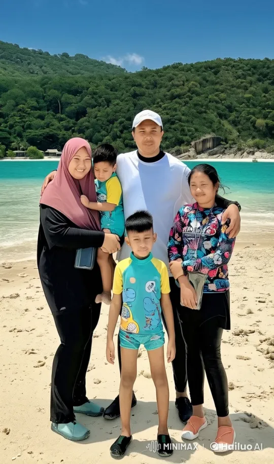 Family Displays Kungfu Skills on Beach with Live2D Animation – AI Generated Video | Hailuo AI