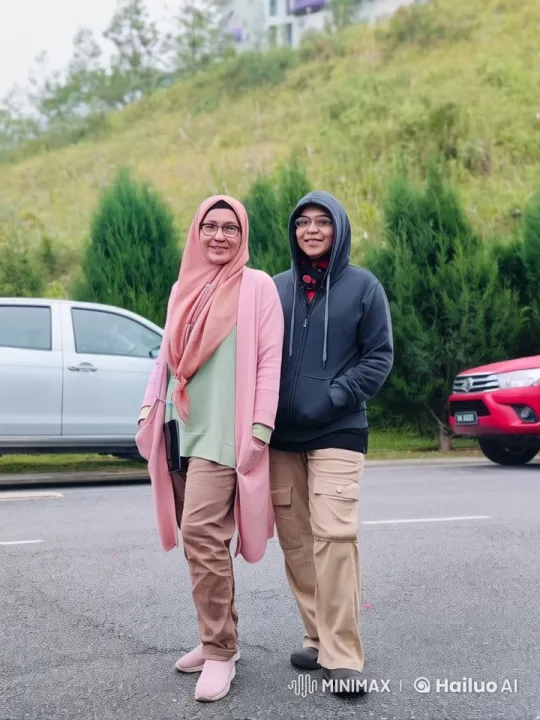 Couple Standing on a Quiet Road in Serene Setting – AI Generated Video | Hailuo AI