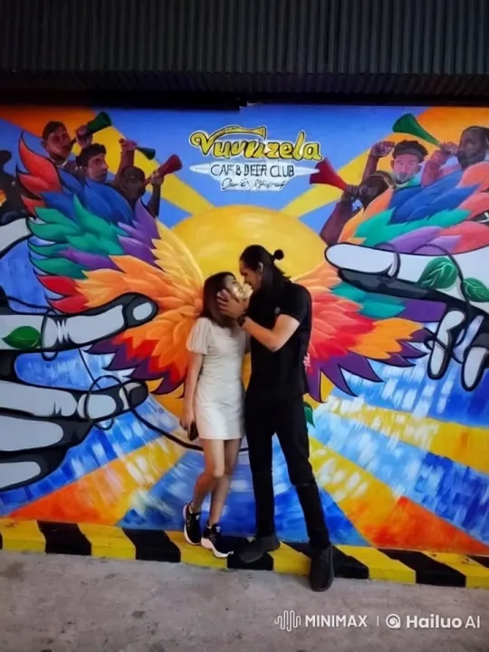 Vibrant Mural Backdrop for Dramatic Martial Arts Scene – AI Generated Video | Hailuo AI