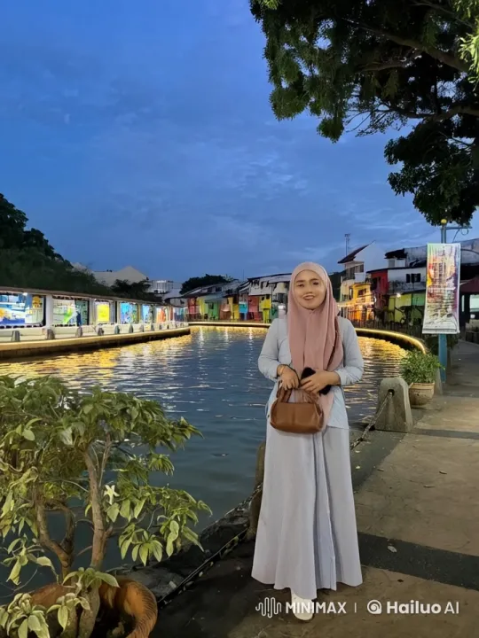 Girl Jumps into River, Creating Evening Ripples – AI Generated Video | Hailuo AI