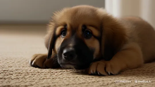 Puppy Awakening in the Morning – AI Generated Video | Hailuo AI