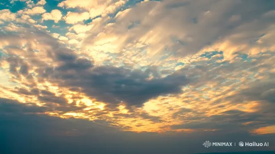 Mesmerizing Sunrise Clouds Over a Vast Landscape – AI Generated Video | Hailuo AI