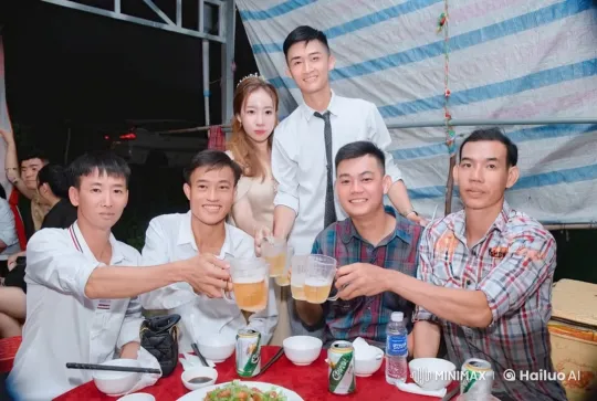 Outdoor Gathering Turns into Dramatic Kung Fu Fight – AI Generated Video | Hailuo AI
