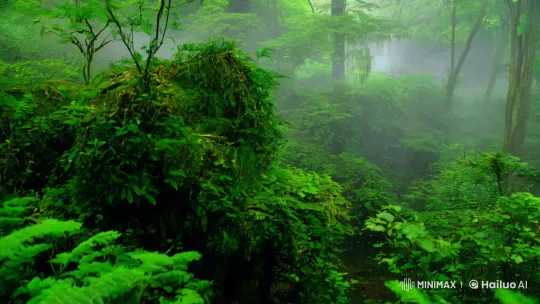 Misty Forest Tracking Shot of Agile Kungfu Master – AI Generated Video | Hailuo AI