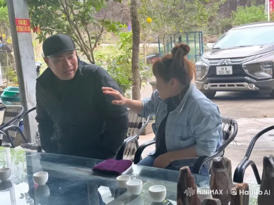 Intimate Moment: Couple Shares Tender Kiss on Patio – AI Generated Video | Hailuo AI