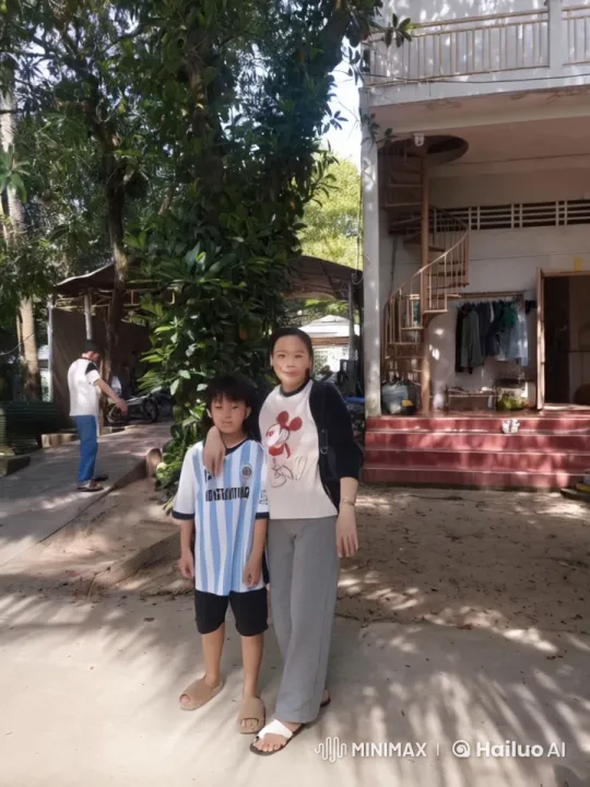 Child and Adult Practice Kung Fu in Front of House – AI Generated Video | Hailuo AI