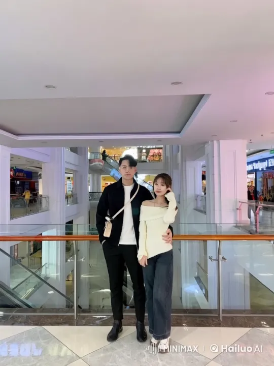 Couple Performs Kung Fu in Bustling Shopping Mall – AI Generated Video | Hailuo AI