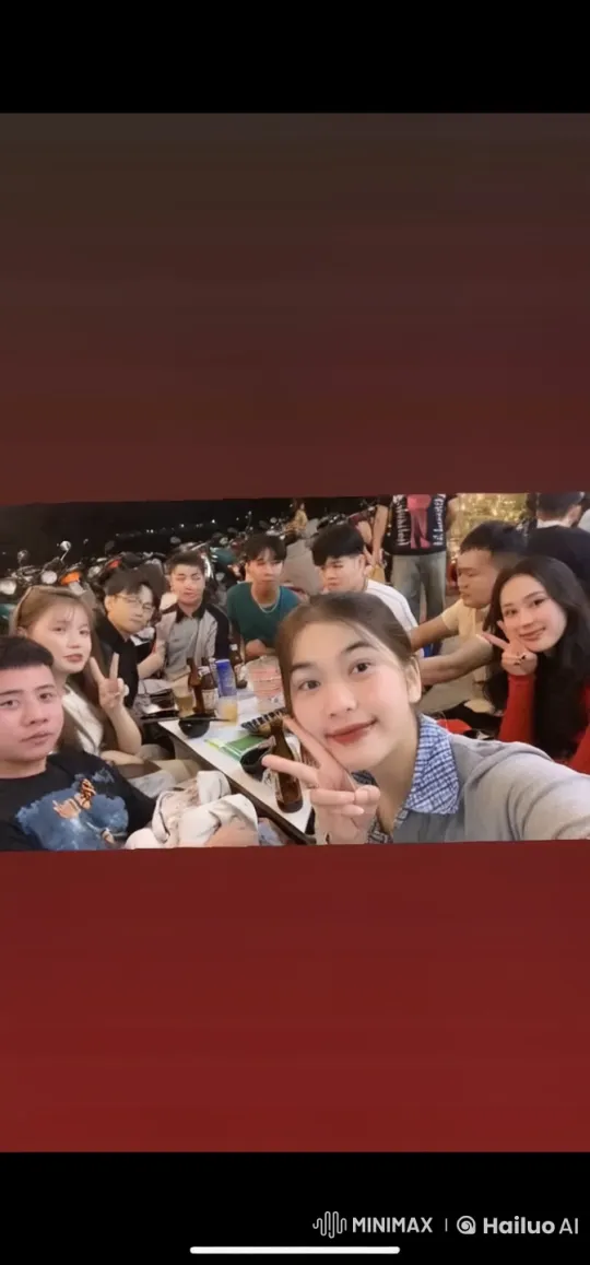 Friends Enjoying Drinks and Camaraderie at Motorbike Gathering – AI Generated Video | Hailuo AI