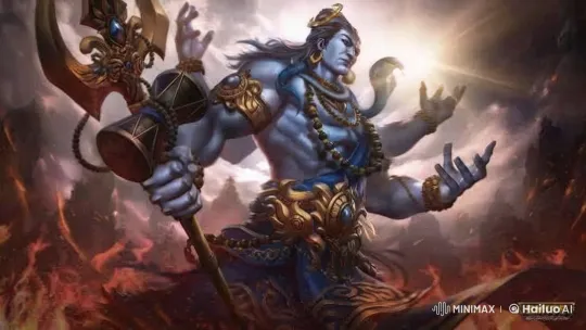 God of Thunder's Majestic Tandav Dance – AI Generated Video | Hailuo AI