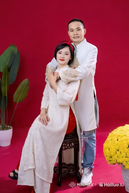 Couple Demonstrates Synchronized Kung Fu in Traditional Attire – AI Generated Video | Hailuo AI