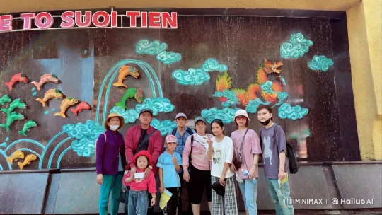 Kungfu Fighters Perform in Front of Animated Mural – AI Generated Video | Hailuo AI