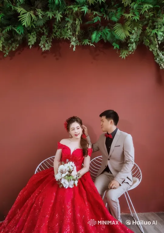 Couple's Romantic Moment in Formal Attire – AI Generated Video | Hailuo AI