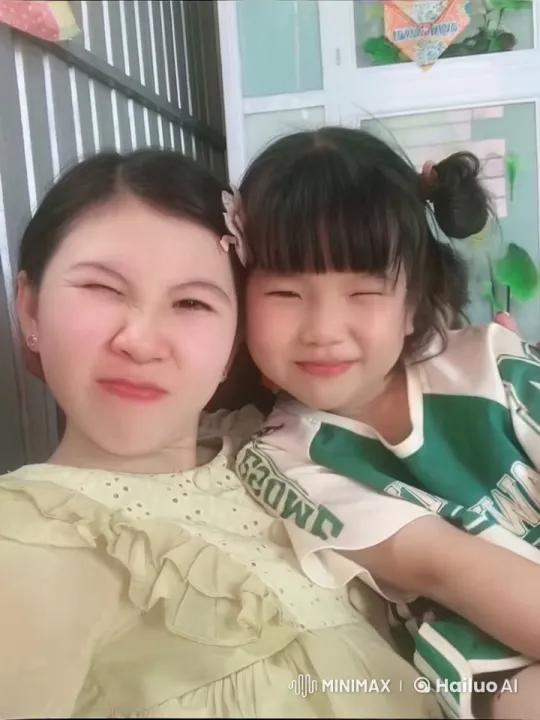 Children Playfully Pose in Colorful Room – AI Generated Video | Hailuo AI