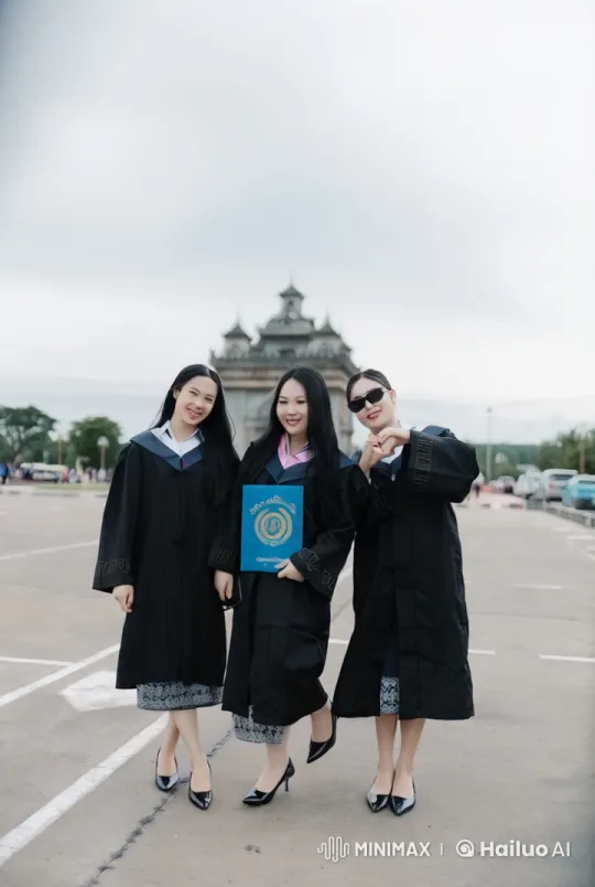 Graduates Celebrate with Kung Fu Showdown – AI Generated Video | Hailuo AI