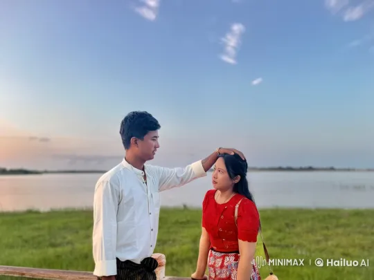 Tranquil Lakeside Kung Fu Sparring at Sunset – AI Generated Video | Hailuo AI